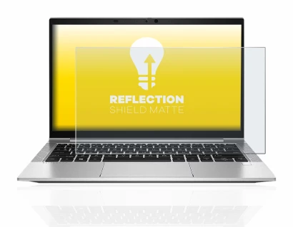 Immagine del dispositivo HP EliteBook 830 G8 con un'ampia varietà di protezioni per lo schermo.