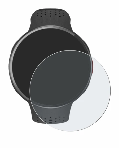 Immagine del dispositivo Polar Pacer Pro con un'ampia varietà di protezioni per lo schermo.