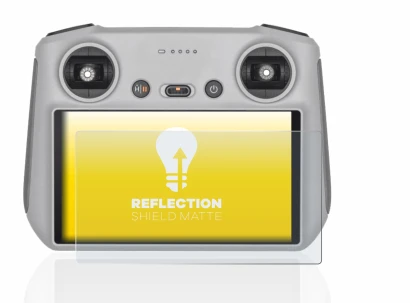 Immagine del dispositivo DJI RC Controller con un'ampia varietà di protezioni per lo schermo.