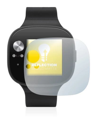 Immagine del dispositivo ASUS Vivowatch BP con un'ampia varietà di protezioni per lo schermo.
