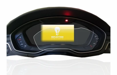 Immagine del dispositivo Audi A4 B9 2017 Virtual Cockpit con un'ampia varietà di protezioni per lo schermo.