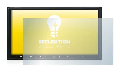 Immagine del dispositivo Alpine iLX-W690D con un'ampia varietà di protezioni per lo schermo.