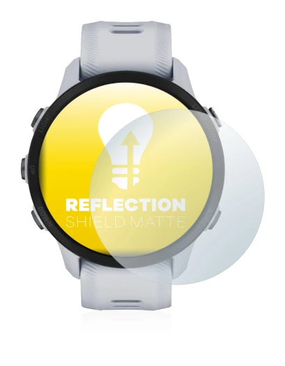 Immagine del dispositivo Garmin Forerunner 955 con un'ampia varietà di protezioni per lo schermo.