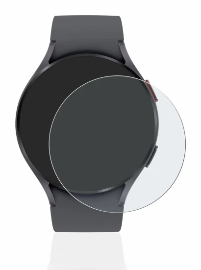 Immagine del dispositivo Samsung Galaxy Watch 5 (44mm) con un'ampia varietà di protezioni per lo schermo.