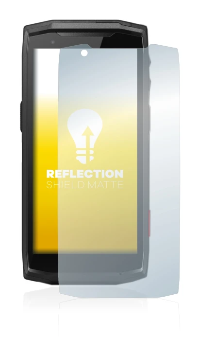 Immagine del dispositivo Crosscall Core-M5 con un'ampia varietà di protezioni per lo schermo.