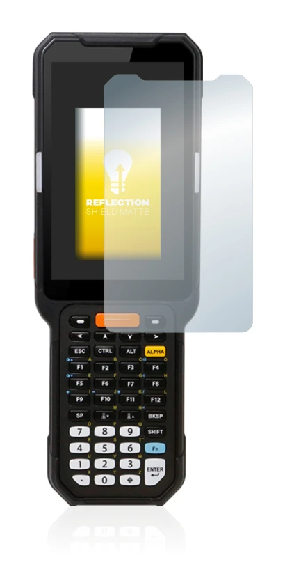 Immagine del dispositivo Point Mobile PM451 con un'ampia varietà di protezioni per lo schermo.
