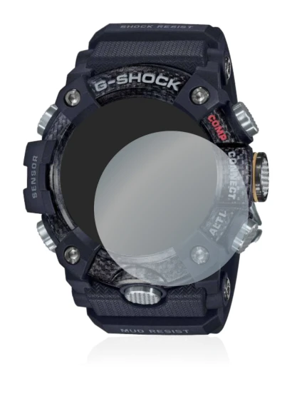 Immagine del dispositivo Casio G-Shock Mudmaster GG-B100-1AER con un'ampia varietà di protezioni per lo schermo.