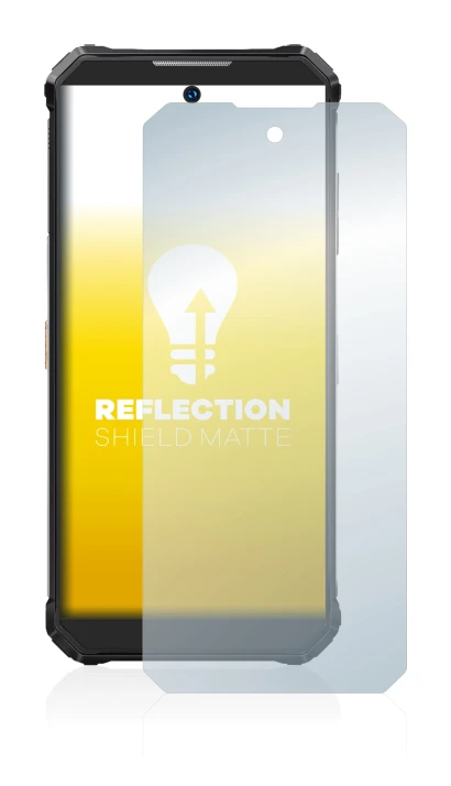Immagine del dispositivo Oukitel WP19 con un'ampia varietà di protezioni per lo schermo.