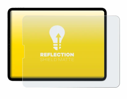 Immagine del dispositivo Apple iPad Pro 11" 2022 (in formato orizzontale) con un'ampia varietà di protezioni per lo schermo.