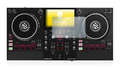 Immagine del dispositivo Numark Mixstream Pro con un'ampia varietà di protezioni per lo schermo.