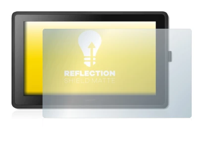 Immagine del dispositivo Wacom Cintiq 22 con un'ampia varietà di protezioni per lo schermo.