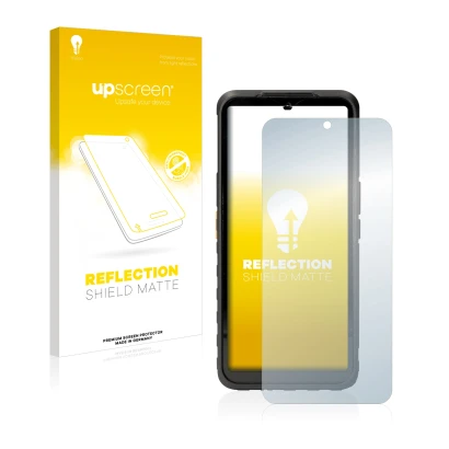 Parte frontale di una confezione del prodotto con il logo del marchio upscreen. Accanto è raffigurato il dispositivo Caterpill