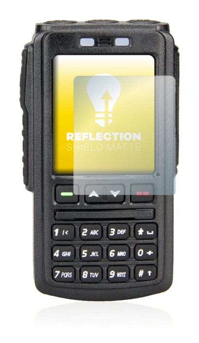 Immagine del dispositivo AnyTone BT-01 con un'ampia varietà di protezioni per lo schermo.