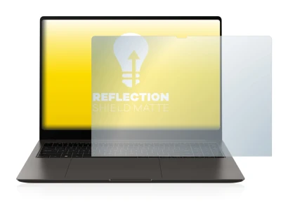 Immagine del dispositivo Samsung Galaxy Book3 Ultra 16" con un'ampia varietà di protezioni per lo schermo.