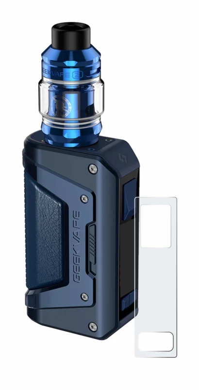 Immagine del dispositivo GeekVape Aegis Legend 2 L200 con un'ampia varietà di protezioni per lo schermo.