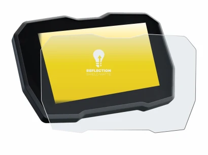 Immagine del dispositivo Ducati Multistrada V4 2021+ con un'ampia varietà di protezioni per lo schermo.