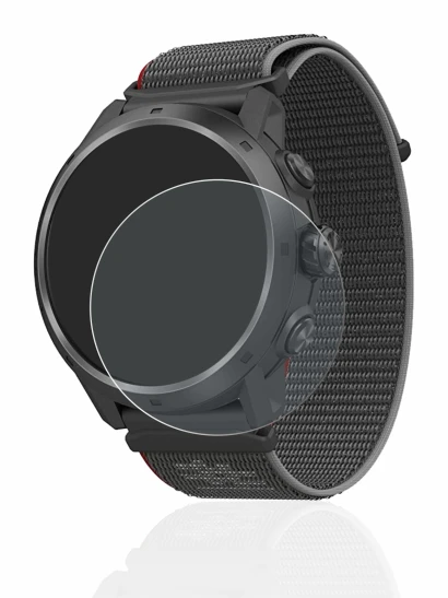 Immagine del dispositivo Coros Apex 2 Pro con un'ampia varietà di protezioni per lo schermo.