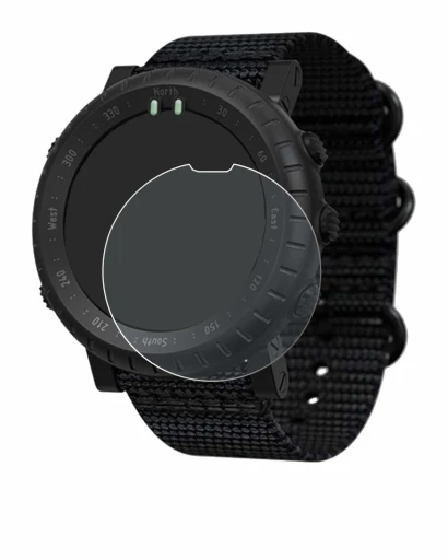 Immagine del dispositivo Suunto Core Alpha con un'ampia varietà di protezioni per lo schermo.