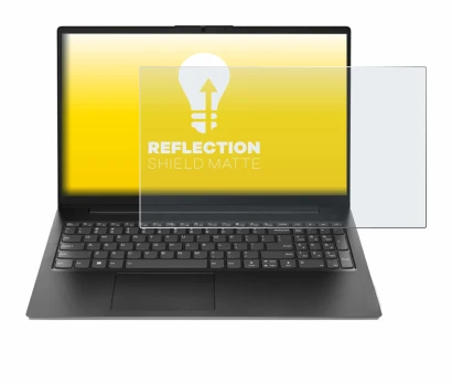 Immagine del dispositivo Lenovo V15 Gen 4 AMN con un'ampia varietà di protezioni per lo schermo.