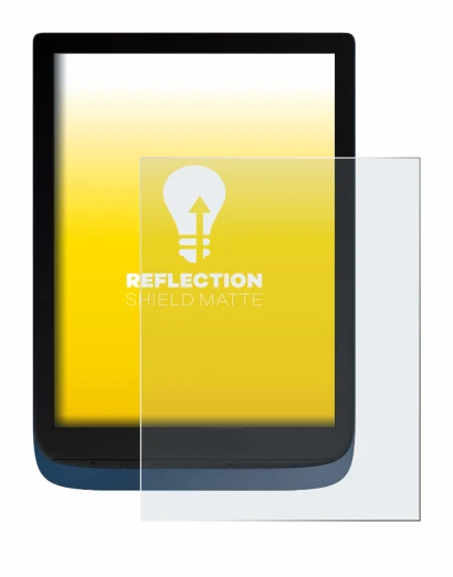 Immagine del dispositivo Vivlio InkPad 3 con un'ampia varietà di protezioni per lo schermo.