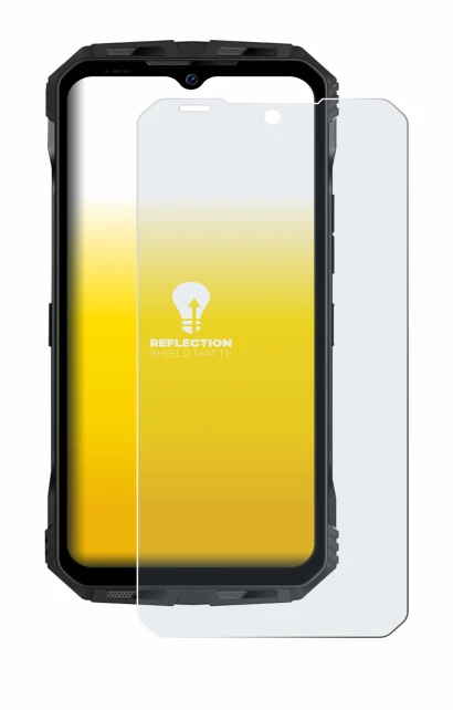 Immagine del dispositivo Doogee V30 con un'ampia varietà di protezioni per lo schermo.