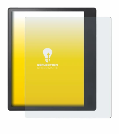 Immagine del dispositivo Kobo Elipsa 2E con un'ampia varietà di protezioni per lo schermo.