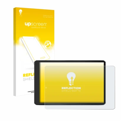 Parte frontale di una confezione del prodotto con il logo del marchio upscreen. Accanto è raffigurato il dispositivo Garmin Ca