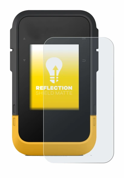 Immagine del dispositivo Garmin eTrex SE con un'ampia varietà di protezioni per lo schermo.