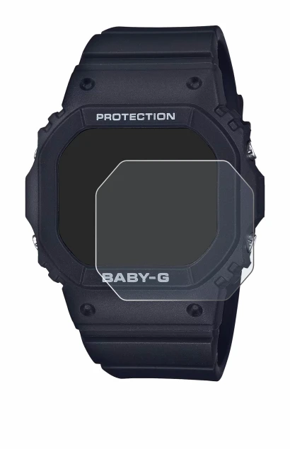 Immagine del dispositivo Casio Baby-G BGD-565 con un'ampia varietà di protezioni per lo schermo.