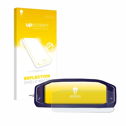 Parte frontale di una confezione del prodotto con il logo del marchio upscreen. Accanto è raffigurato il dispositivo Volkswage