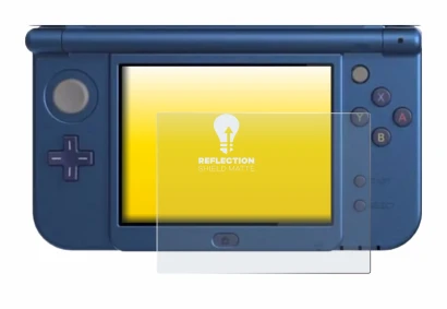 Immagine del dispositivo Nintendo New 3DS XL (Display inferiore) con un'ampia varietà di protezioni per lo schermo.