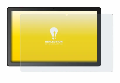 Immagine del dispositivo Telekom T Tablet con un'ampia varietà di protezioni per lo schermo.