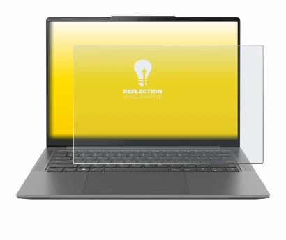 Immagine del dispositivo Lenovo Yoga Pro 7 Gen 8 14" con un'ampia varietà di protezioni per lo schermo.