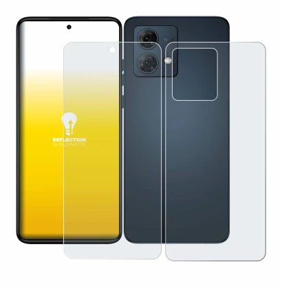 Immagine del dispositivo Motorola Moto G84 (Fronte+Retro) con un'ampia varietà di protezioni per lo schermo.