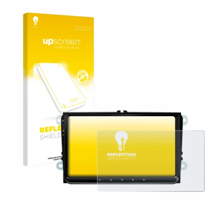 Parte frontale di una confezione del prodotto con il logo del marchio upscreen. Accanto è raffigurato il dispositivo Eonon 53