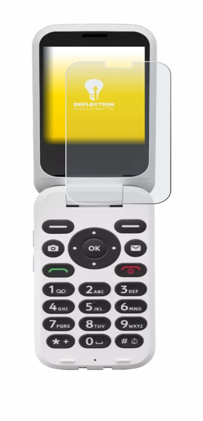 Immagine del dispositivo Doro 6820 con un'ampia varietà di protezioni per lo schermo.