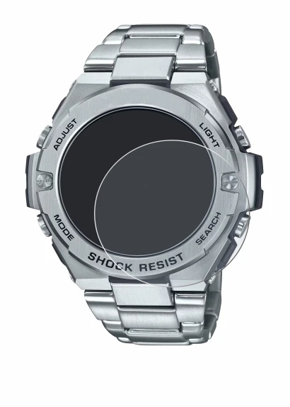 Immagine del dispositivo Casio G-Shock GST-B500D-1A con un'ampia varietà di protezioni per lo schermo.