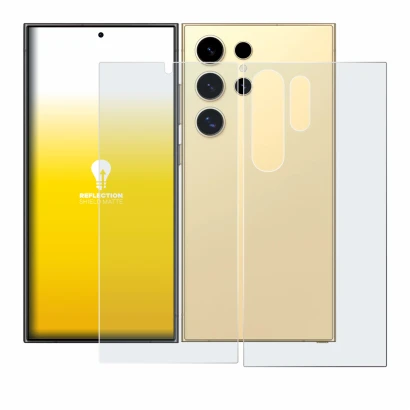 Immagine del dispositivo Samsung Galaxy S24 Ultra (case-friendly) (Fronte+Retro) con un'ampia varietà di protezioni per lo sch