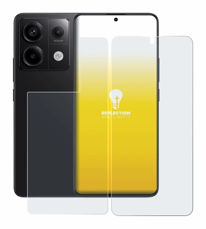 Immagine del dispositivo Xiaomi Redmi Note 13 Pro 5G (Fronte+Retro) con un'ampia varietà di protezioni per lo schermo.