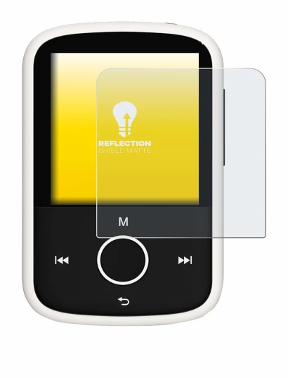 Immagine del dispositivo Majority MP3 16GB con un'ampia varietà di protezioni per lo schermo.