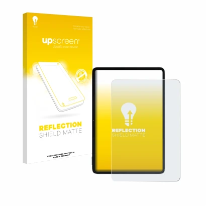 Parte frontale di una confezione del prodotto con il logo del marchio upscreen. Accanto è raffigurato il dispositivo Xiaomi Pa