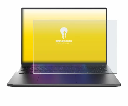 Immagine del dispositivo Acer Swift Go 16 con un'ampia varietà di protezioni per lo schermo.