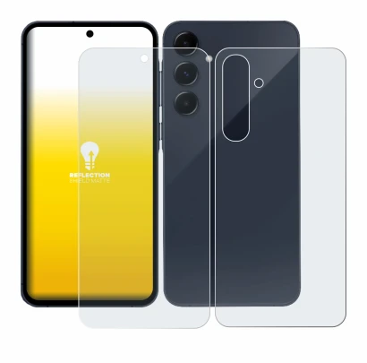 Immagine del dispositivo Samsung Galaxy A55 5G (Fronte+Retro) con un'ampia varietà di protezioni per lo schermo.