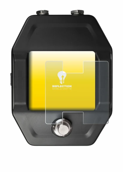 Immagine del dispositivo Shure GLXD16+ con un'ampia varietà di protezioni per lo schermo.