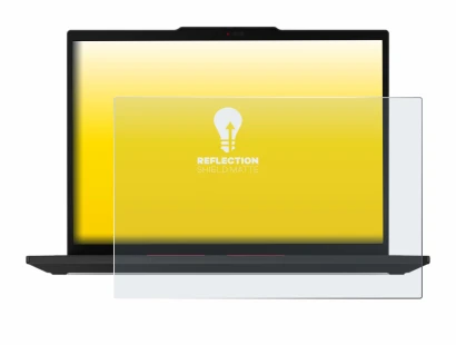 Immagine del dispositivo Lenovo ThinkPad T14 Gen 5 con un'ampia varietà di protezioni per lo schermo.