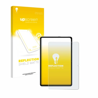 Parte frontale di una confezione del prodotto con il logo del marchio upscreen. Accanto è raffigurato il dispositivo Xiaomi Re