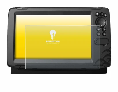 Immagine del dispositivo Lowrance HOOK Reveal 9 con un'ampia varietà di protezioni per lo schermo.