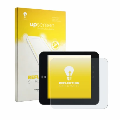 Parte frontale di una confezione del prodotto con il logo del marchio upscreen. Accanto è raffigurato il dispositivo unu Scoot