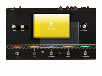 Immagine del dispositivo Headrush Core con un'ampia varietà di protezioni per lo schermo.