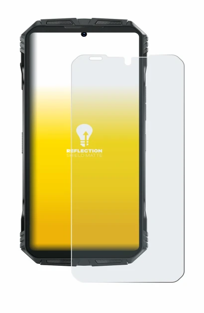 Immagine del dispositivo Doogee S Punk con un'ampia varietà di protezioni per lo schermo.